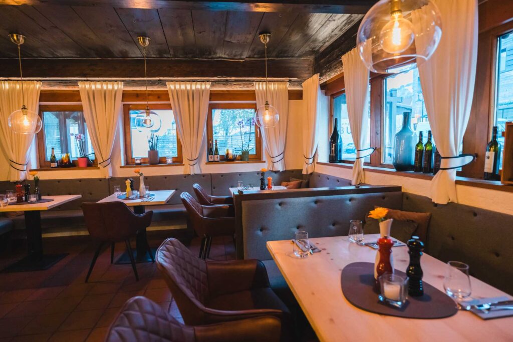 Impression von den Tischen in unserem italienischen Restaurant